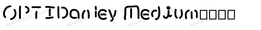 OPTIDanley Medium字体转换